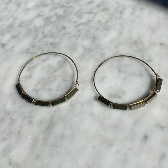Sarah Briggs Wire Hoop Earrings - Picture 1 of 3